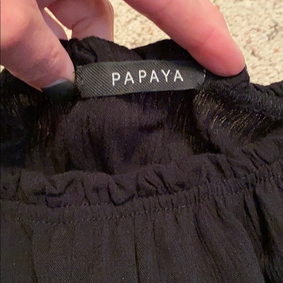 Papaya off the shoulder crop top - Picture 4 of 8
